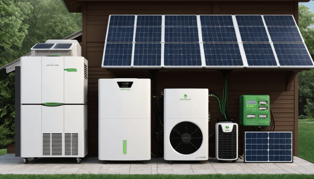 Nature's Generator Elite system with 3,600W inverter, expandable Power Pods, and solar panels.